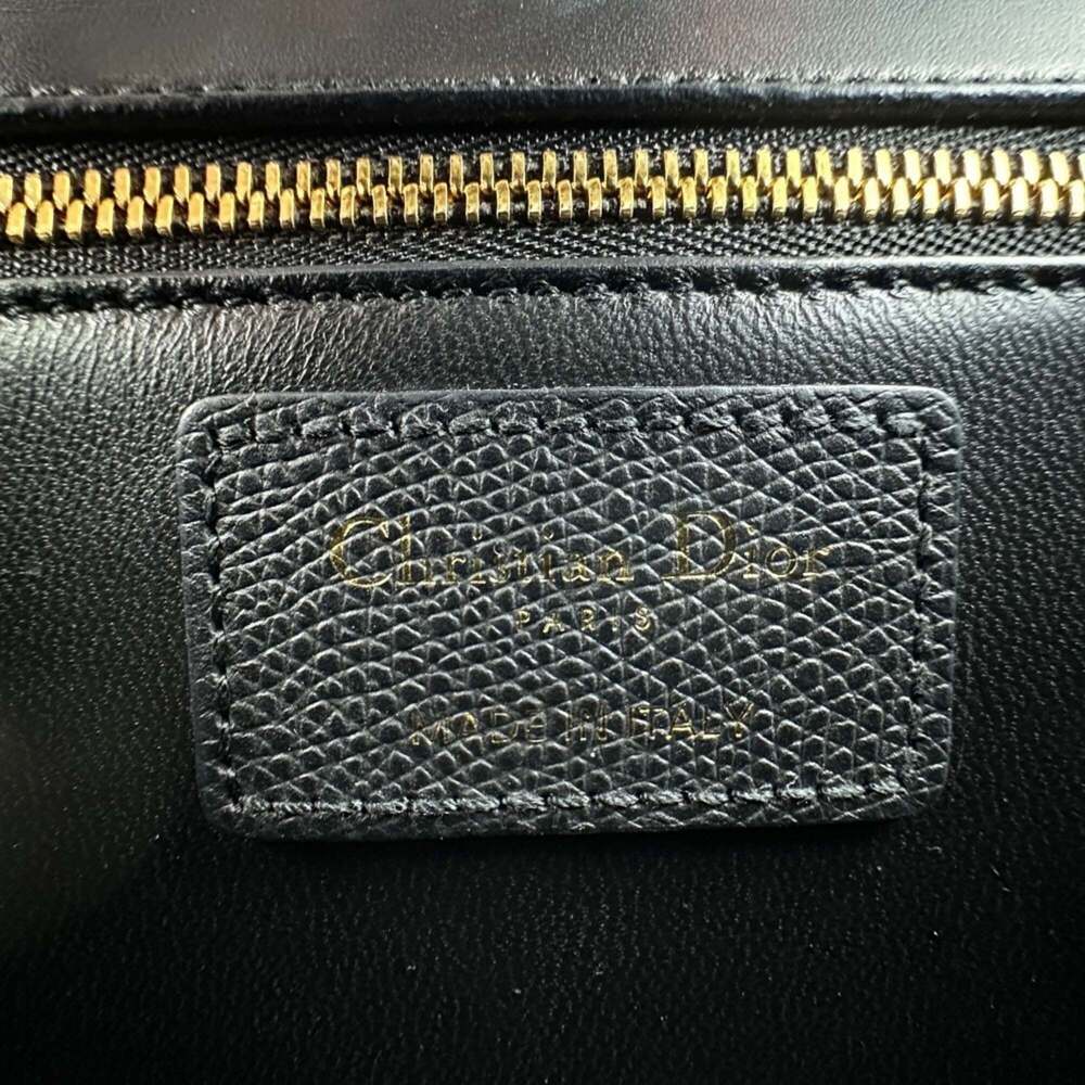 CHRISTIAN DIOR Black Leather Shoulder Bag - Picture 9 of 14